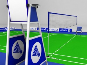 badminton court arena 3D Model