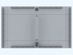 badminton court arena 3D Model