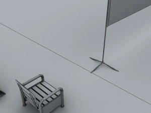 badminton court arena 3D Model