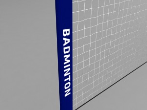 badminton net Modello 3D