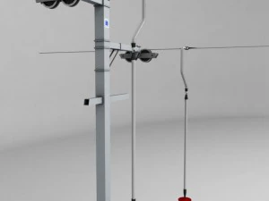 ski lift pole rod 3D Model