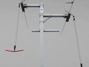 ski lift pole rod 3D Model