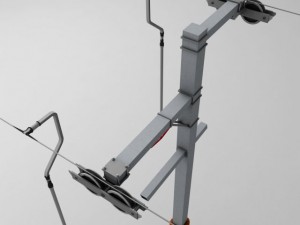 ski lift pole rod Modelo 3D