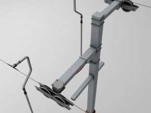 ski lift pole rod 3D Model