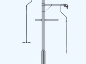 ski lift pole rod Modelo 3D