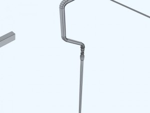 ski lift pole rod Modelo 3D