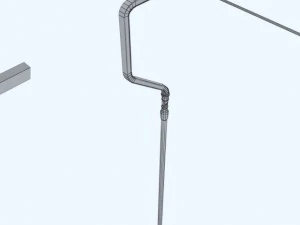 ski lift pole rod 3D Model