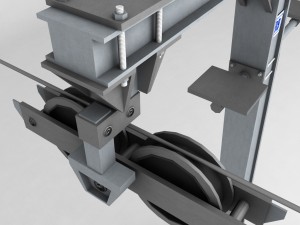 ski lift pole rod 2 Modelo 3D