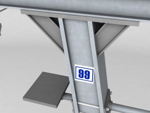 ski lift pole rod 2 Modelo 3D