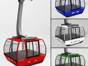 스키 리프트 곤돌라 케이블카 3D 모델
