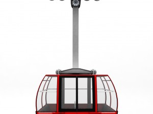 ski lift gondola cable car Model 3D