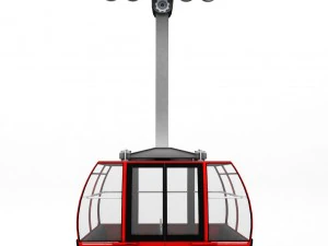 ski lift gondola cable car 3D Model