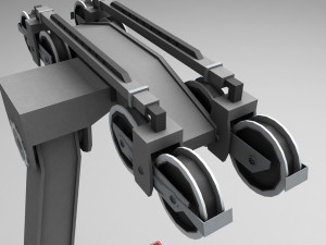 ski lift gondola cable car Model 3D