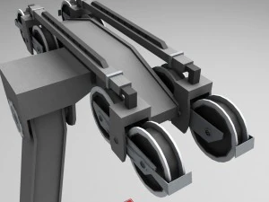 ski lift gondola cable car 3D Model