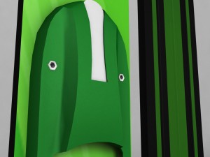 ski jumping skis low poly model 3d 3D Модель