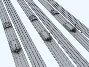 ski jumping skis low poly model 3d 3D Модель
