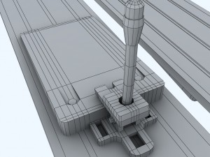 ski jumping skis low poly model 3d 3D Модель