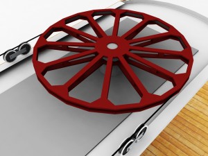 ski lift station gondola cable car 3D Model