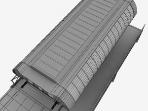 ski lift station gondola cable car 3D Model