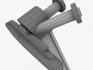 ski lift station gondola cable car 3D Model
