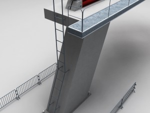 ski slope lift mountain pack Modèle 3D