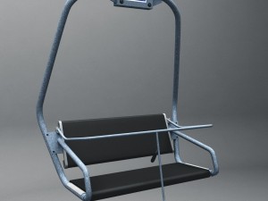 ski slope gondola mountain large pack Model 3D