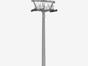 ski slope gondola mountain large pack Model 3D