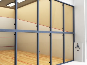 squash sport tennis court low poly 3D Model