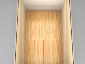 squash sport tennis court low poly 3D Model