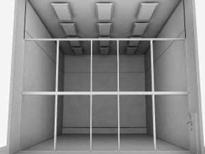 squash sport tennis court low poly 3D Model