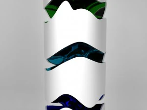 Rio 2016 olympic games torch low poly 3D Model