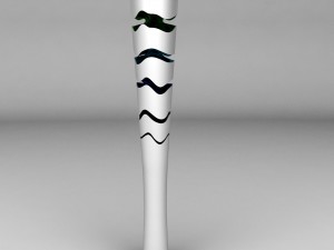 rio 2016 olympic games torch low poly 3D Model