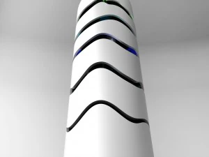 Rio 2016 olympic games torch low poly 3D Model
