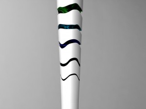 rio 2016 olympic games torch low poly 3D Model