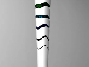 Rio 2016 olympic games torch low poly 3D Model