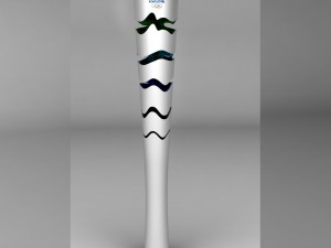 rio 2016 olympic games torch low poly 3D Model