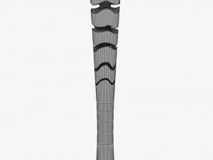 Rio 2016 olympic games torch low poly 3D Model
