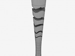 rio 2016 olympic games torch low poly 3D Model