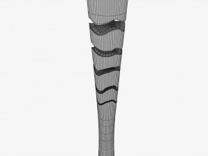 Rio 2016 olympic games torch low poly 3D Model