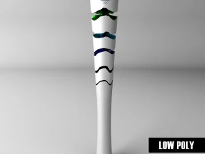 Rio 2016 olympic games torch low poly 3D Model