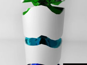 Rio 2016 olympic games torch low poly 3D Model