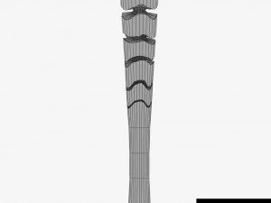 Rio 2016 olympic games torch low poly 3D Model