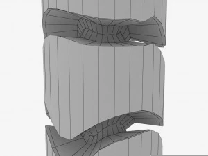 Rio 2016 olympic games torch low poly 3D Model