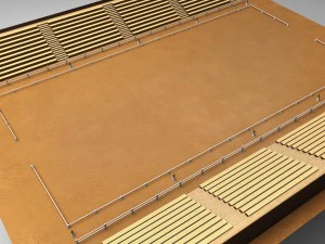 cheval de saut &agrave; cheval ar&egrave;ne tribune low poly Modèle 3D