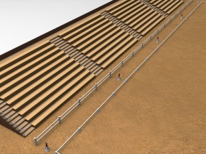 horse jump riding arena tribune low poly 3D Model