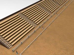 horse jump riding arena tribune low poly 3D Model