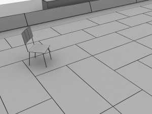 judo tatami sport arena low poly Modelo 3D