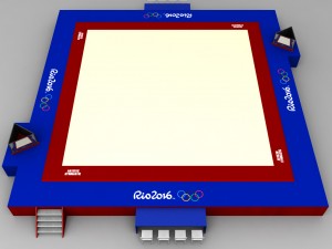 artistic gymnastic floor low poly 3D Model