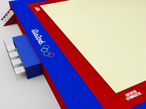 artistic gymnastic floor low poly 3D Model