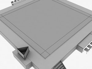 artistic gymnastic floor low poly 3D Model